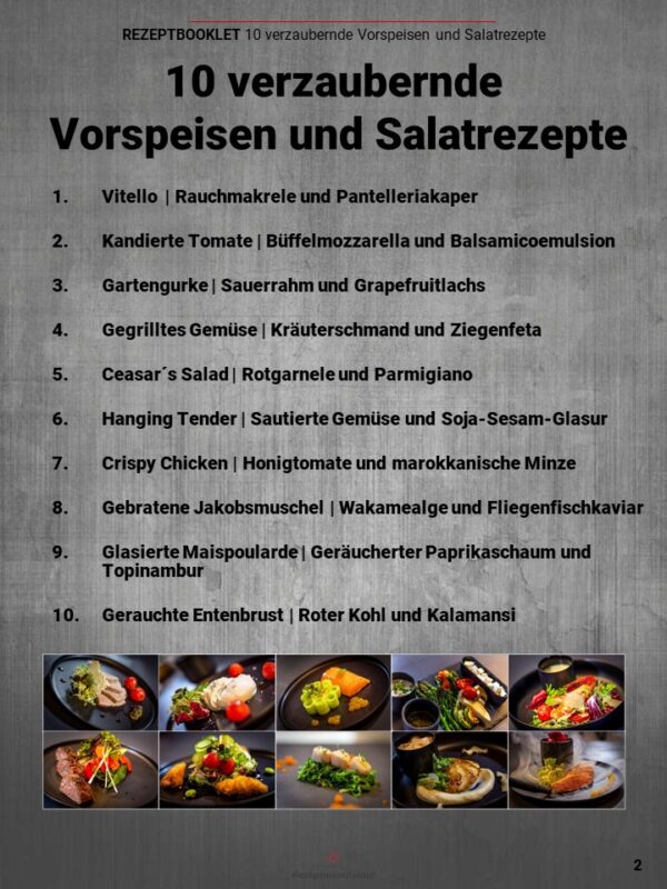 10 verzaubernde Vorspeisen- und Salatrezepte + 10 Basisfonds und Saucenrezepte – Bild 3